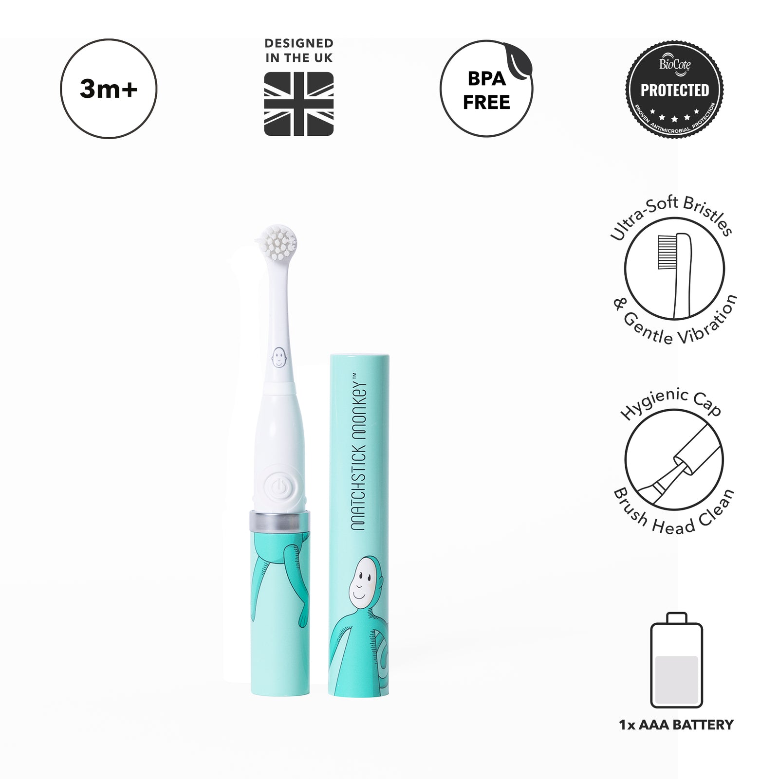 Baby Electric Sonic Toothbrush Monkey