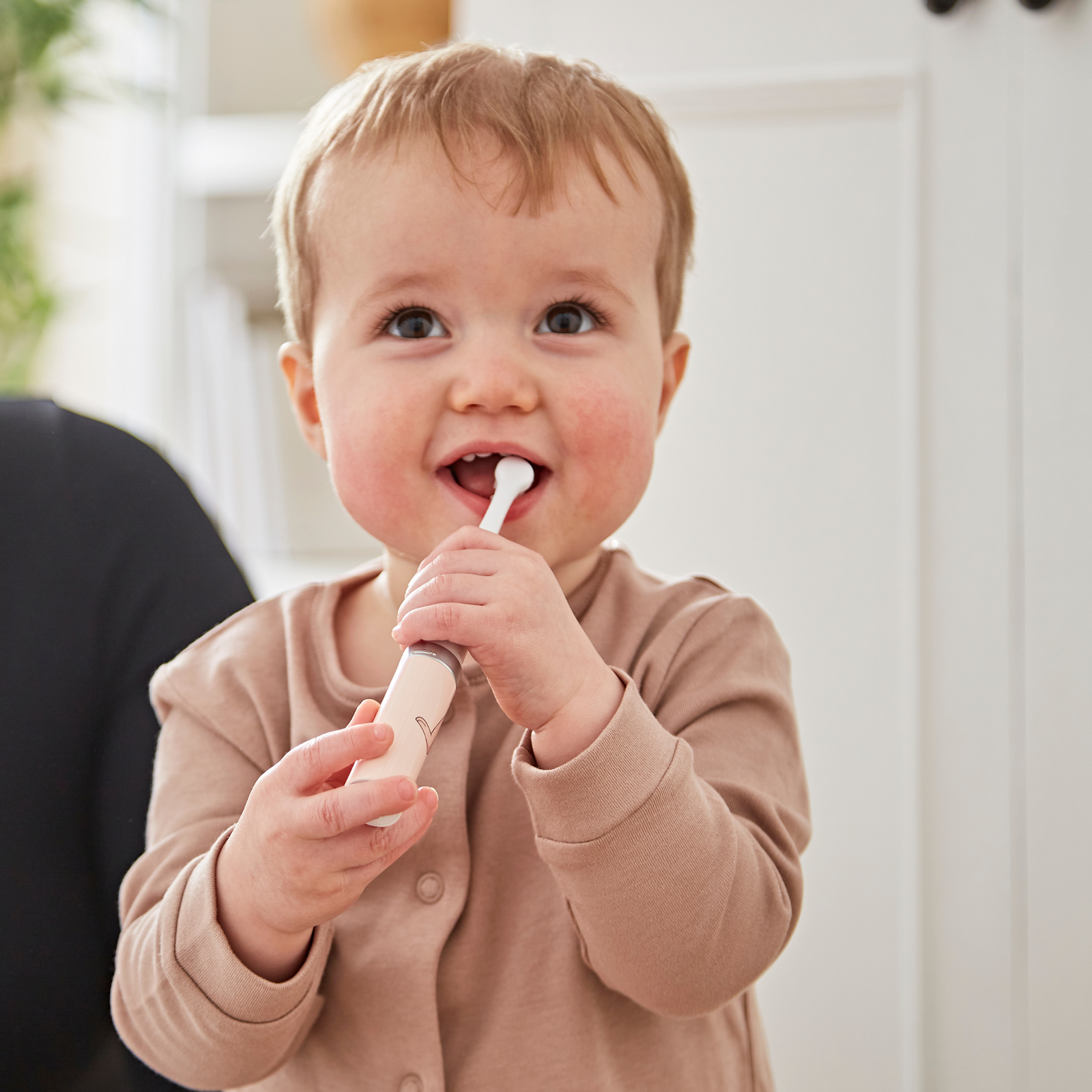 Baby Electric Sonic Toothbrush Dusty Pink