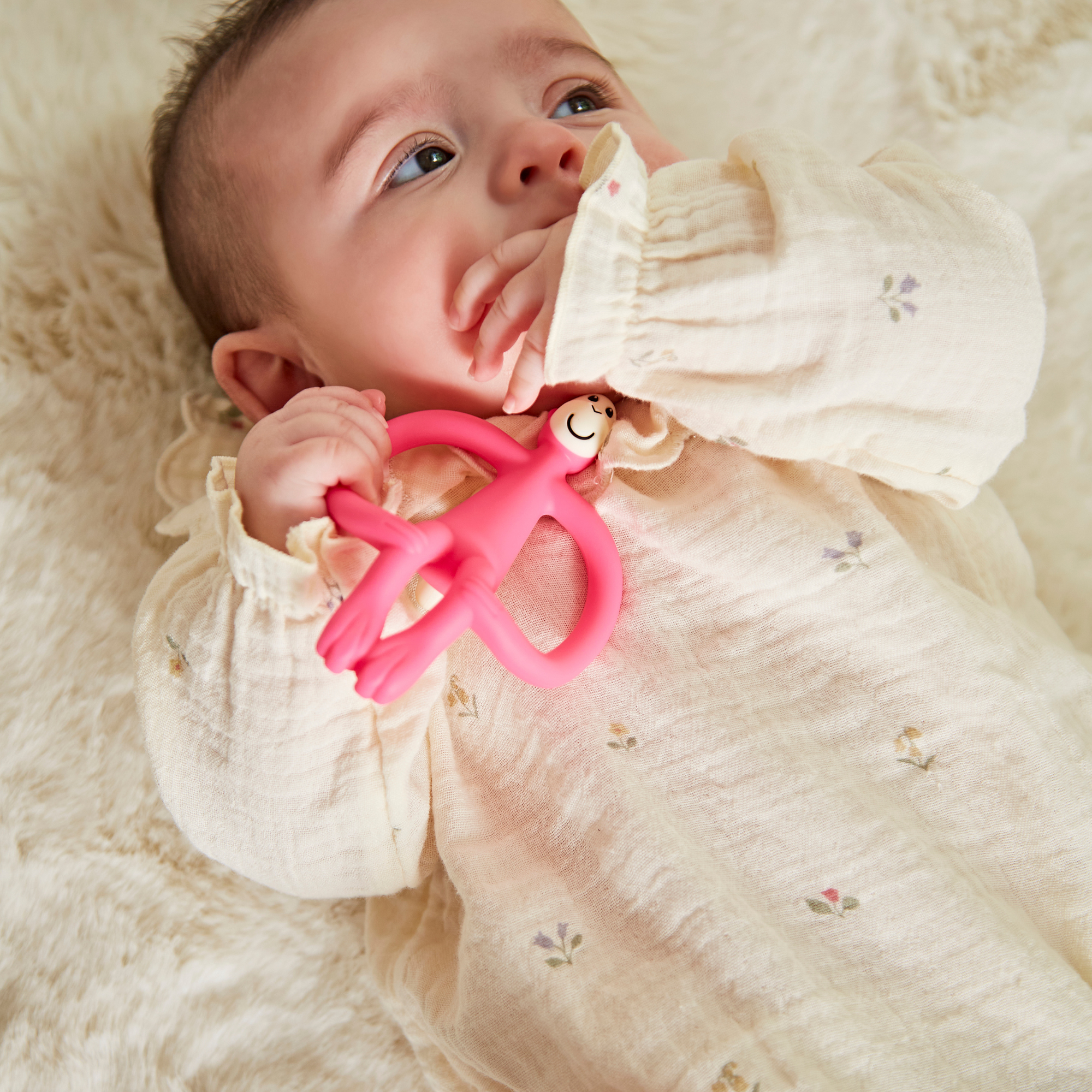 Pink Monkey Teether