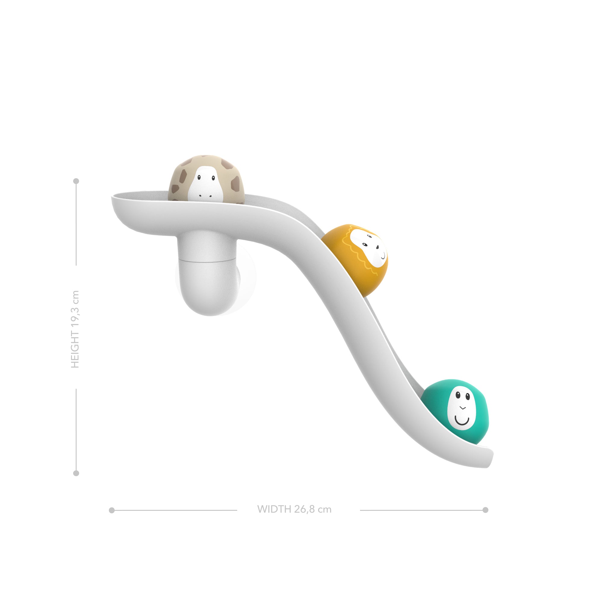 White Bathtime Slide Set