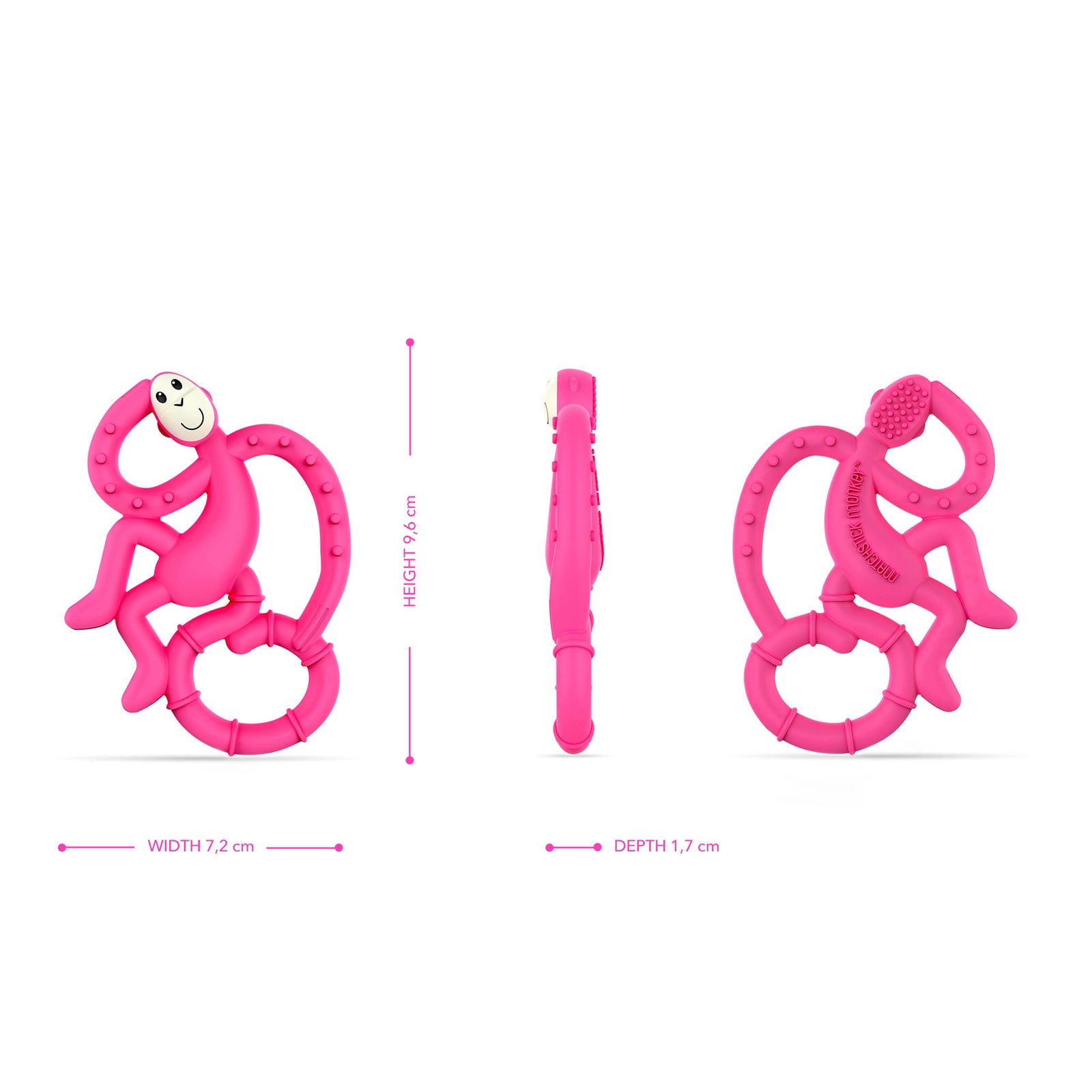 Pink Mini Monkey Teether