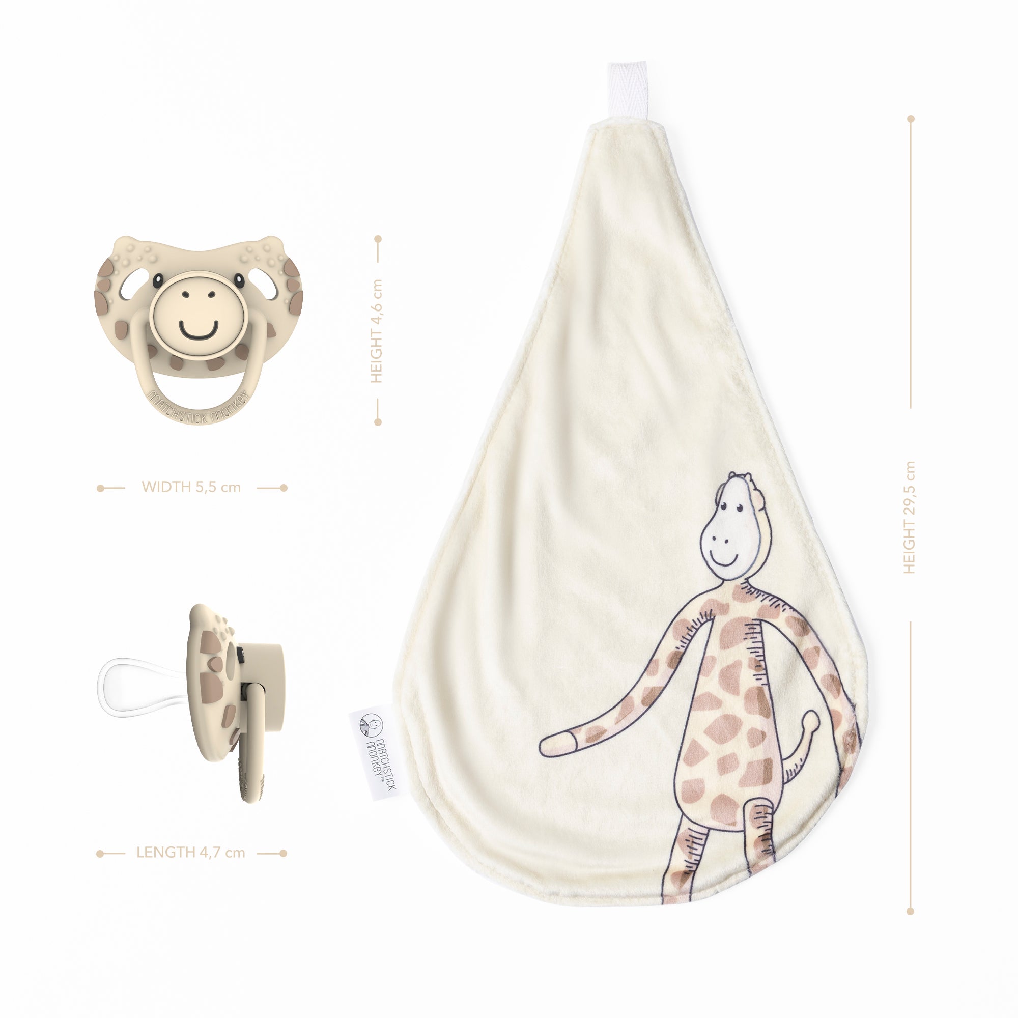 Teething Soother and Comforter Gigi Giraffe - All In One