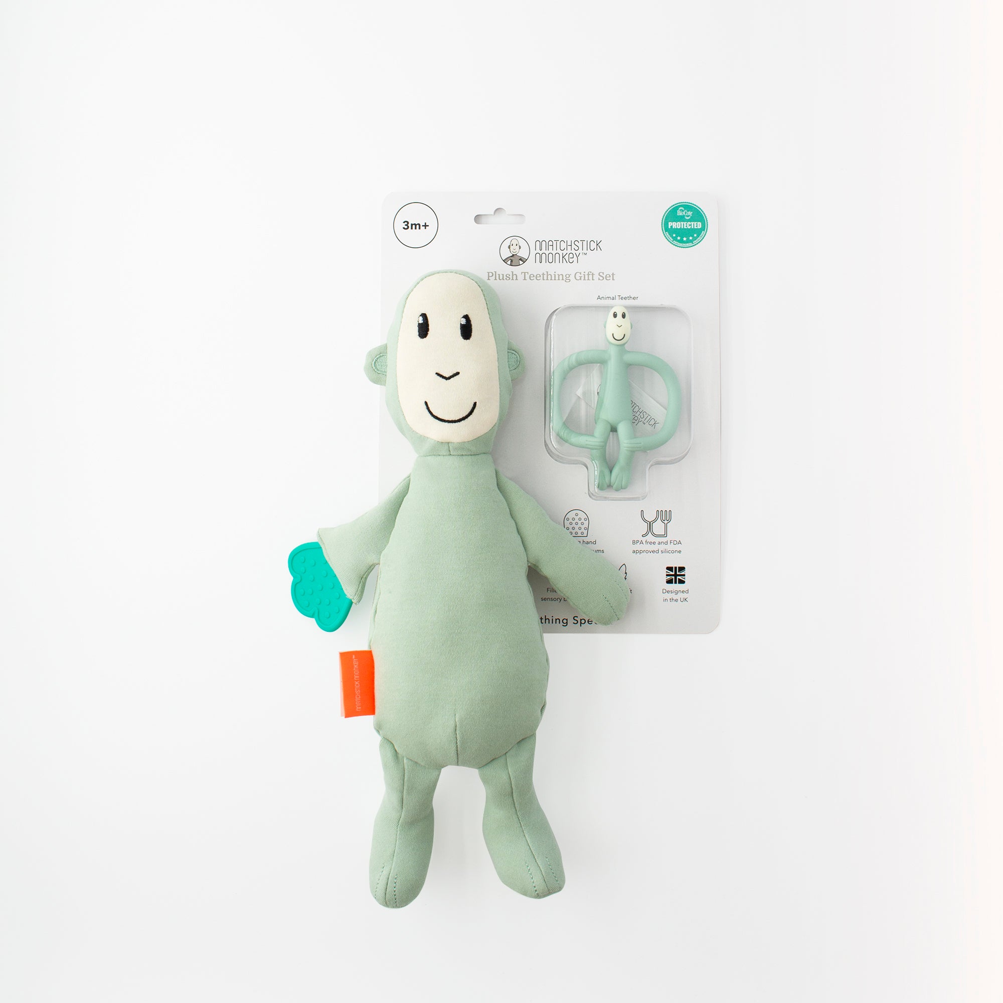Sensory Teething Teddy Set - Monkey