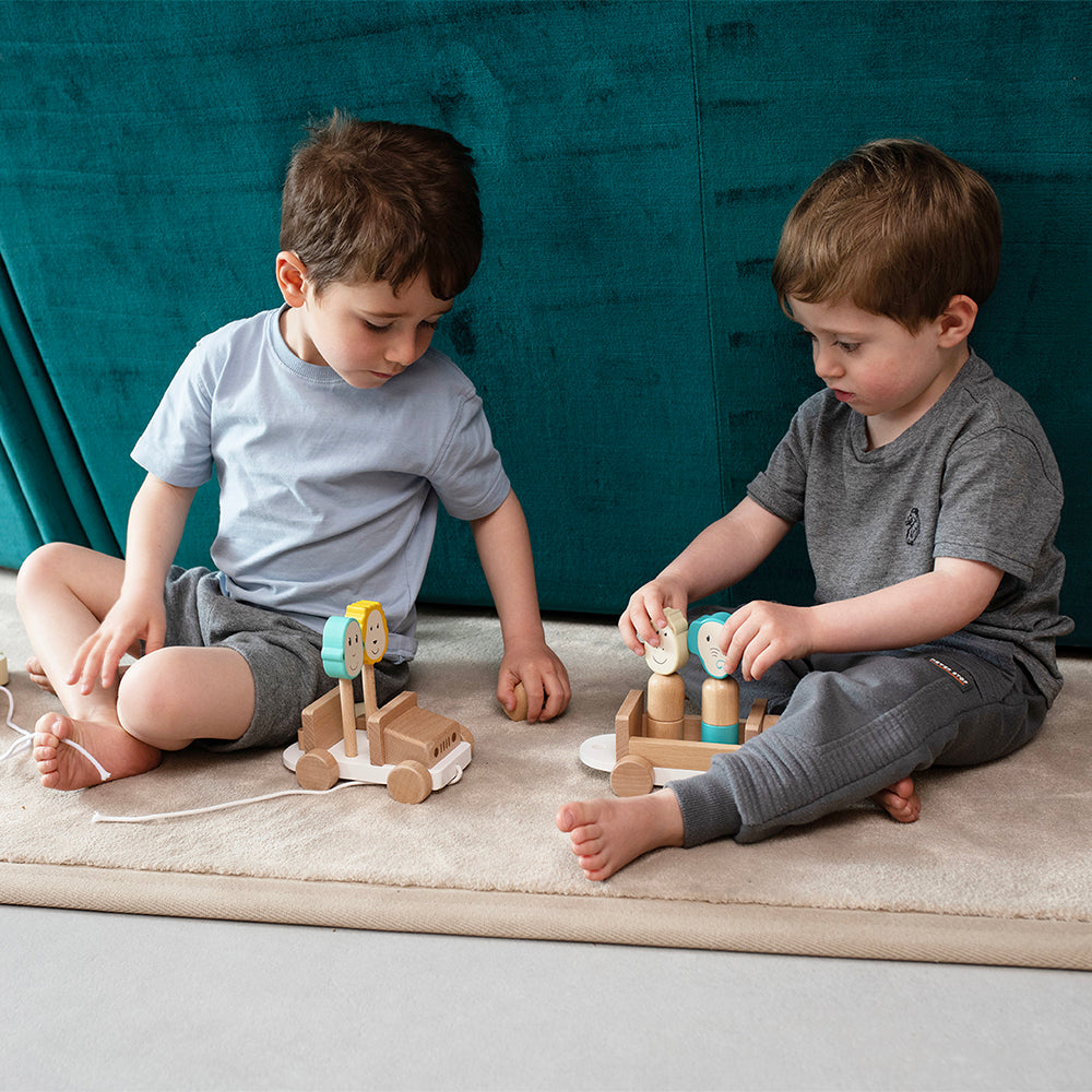 Wooden Safari Jeep Toy