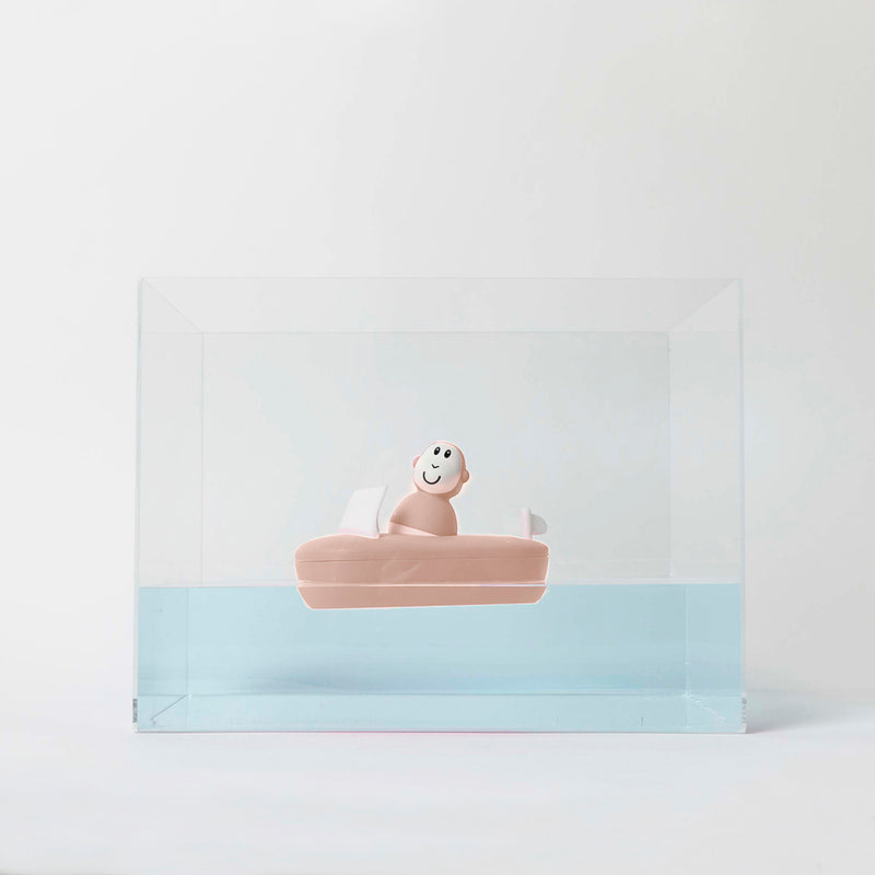 Bath Toy Boat Set - Dusty Pink