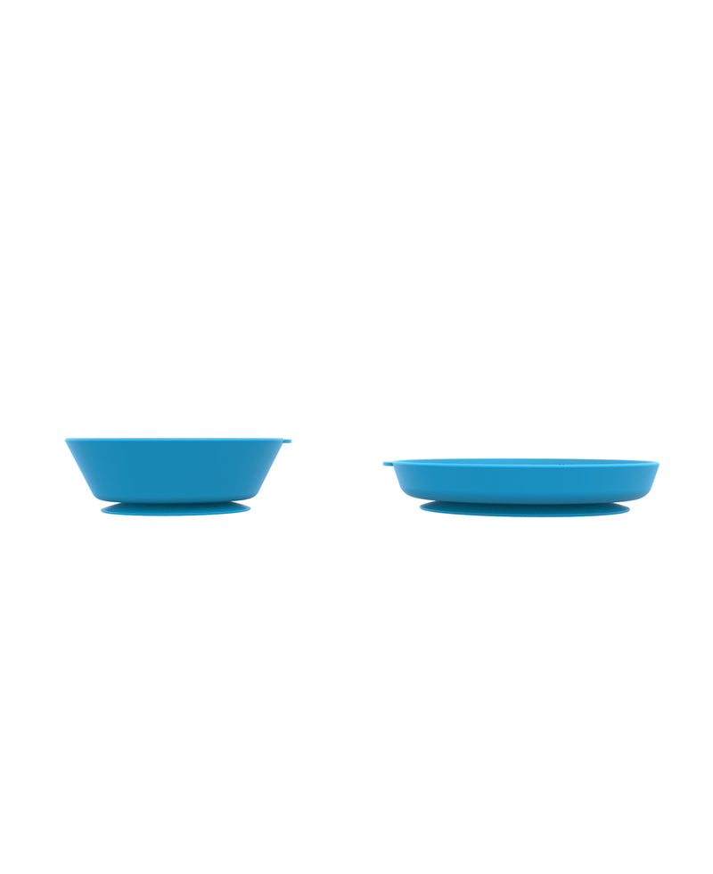 Blue Monkey Plate & Bowl