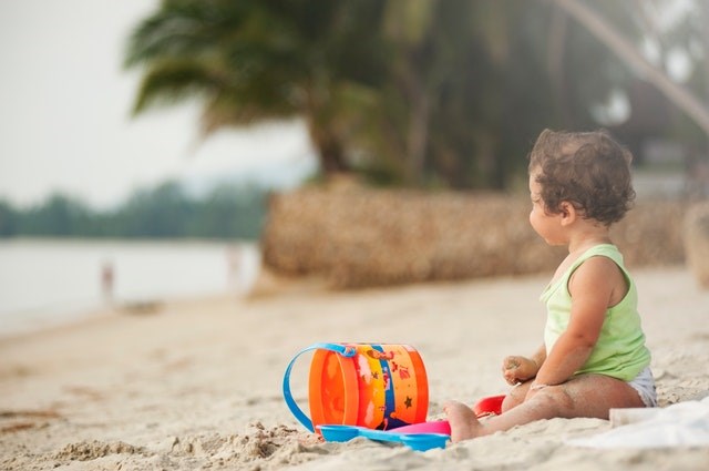 Baby on the beach