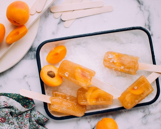Peach Fruit Ice Lollies