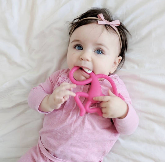 Instagram Baby Matchstick Monkey Pink Teether