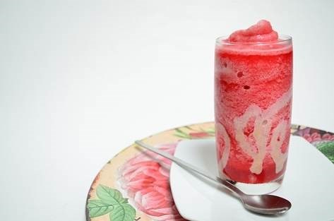 Smoothie in a glass for toddlers