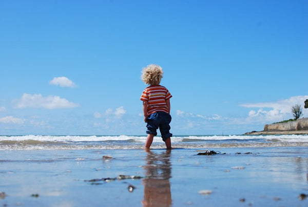 Toddler in the Sea on Holiday