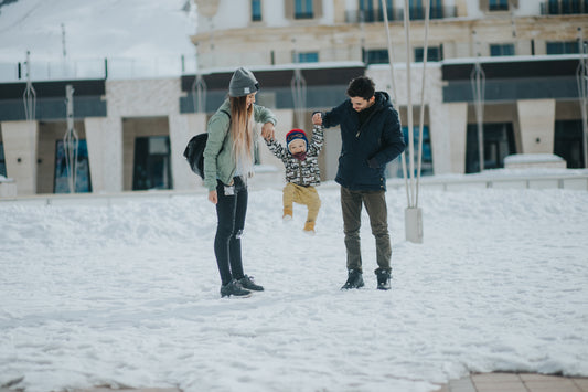 Family Fun in Winter Snow