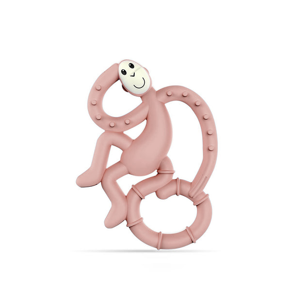 Dusty Pink Mini Monkey Teether