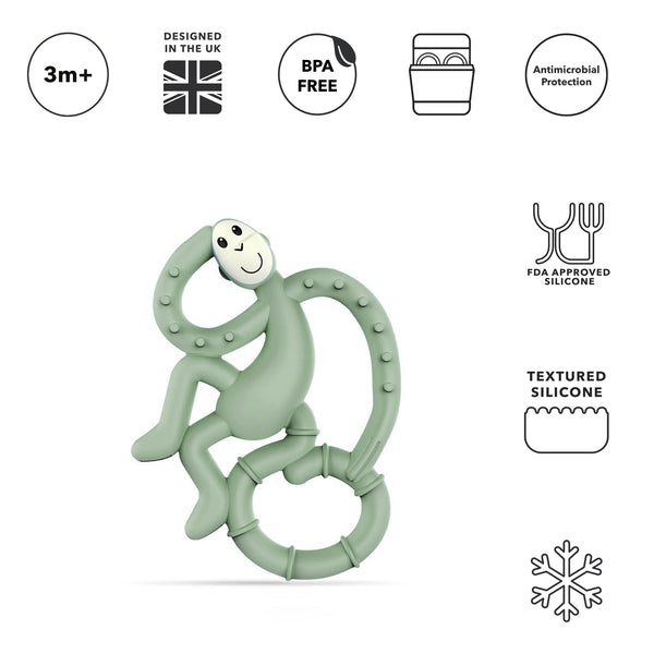 Mint Green Mini Monkey Teether