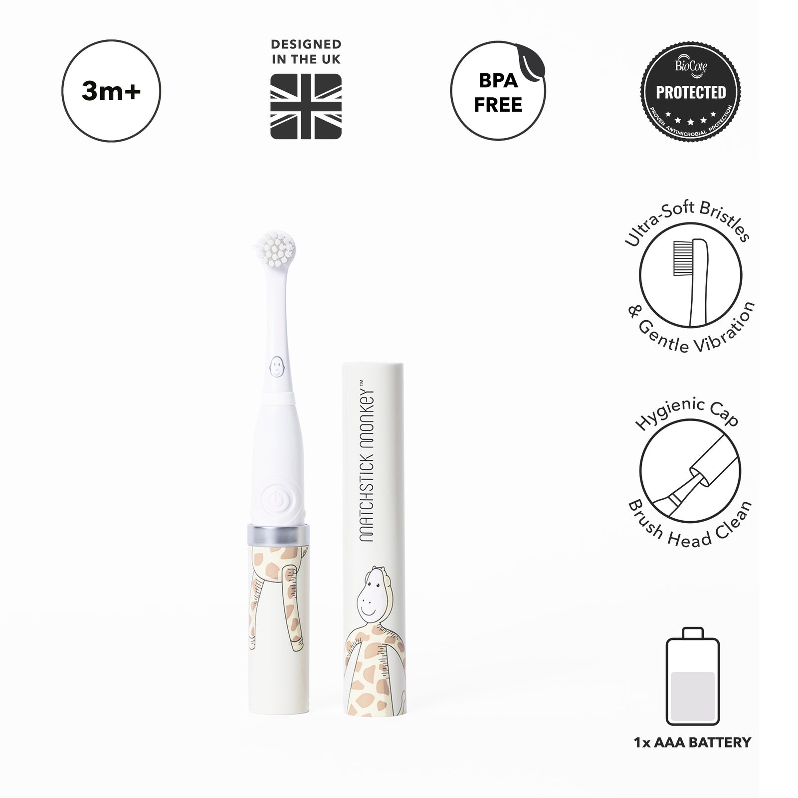 Baby Electric Sonic Toothbrush Gigi Giraffe