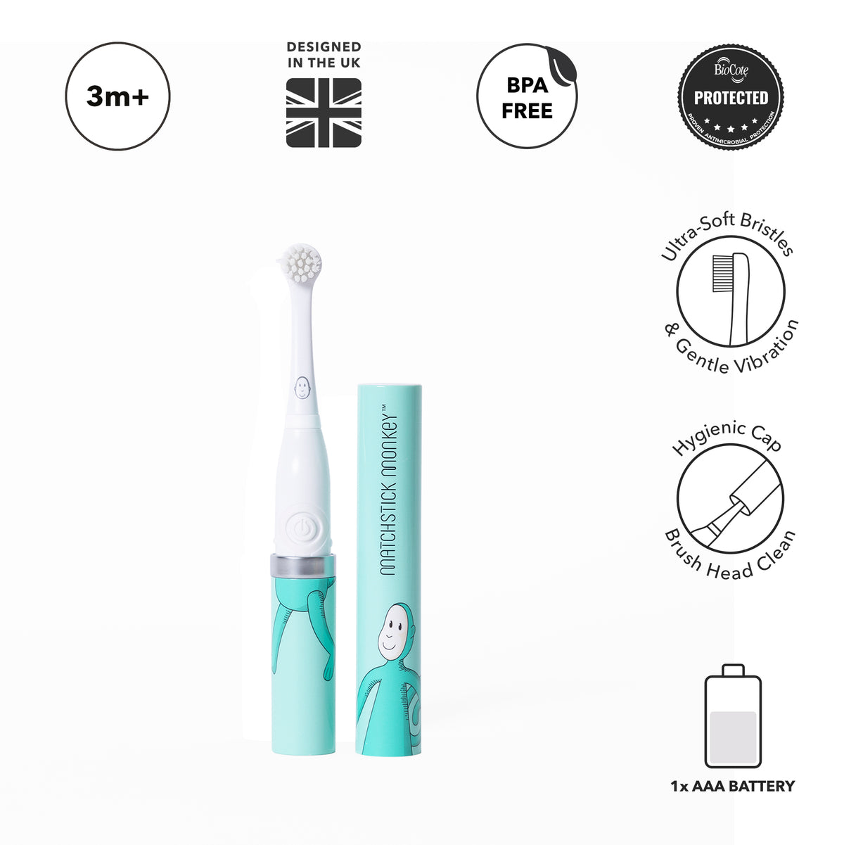 Baby Electric Sonic Toothbrush Monkey