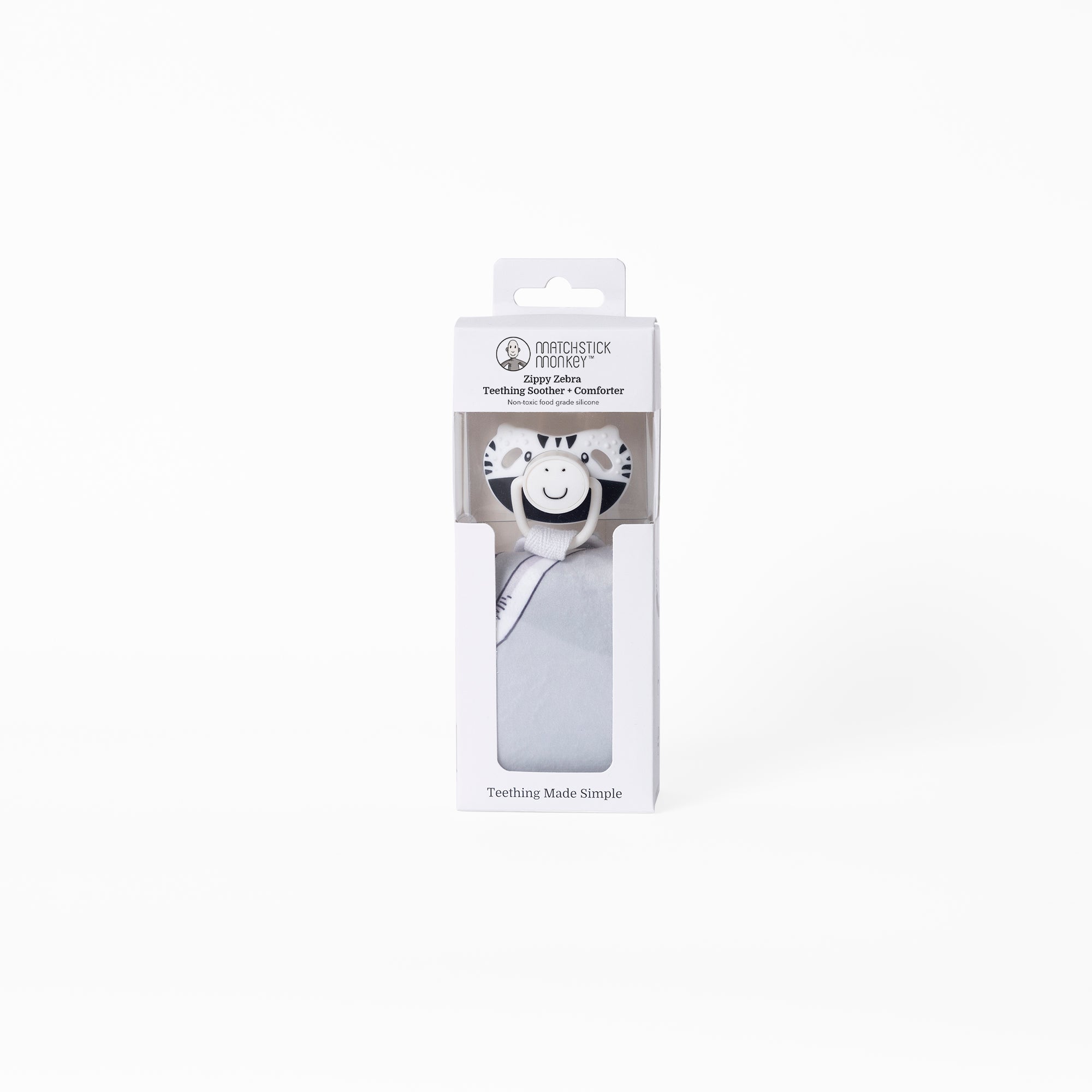 Teething Soother and Comforter Zippy Zebra - All In One