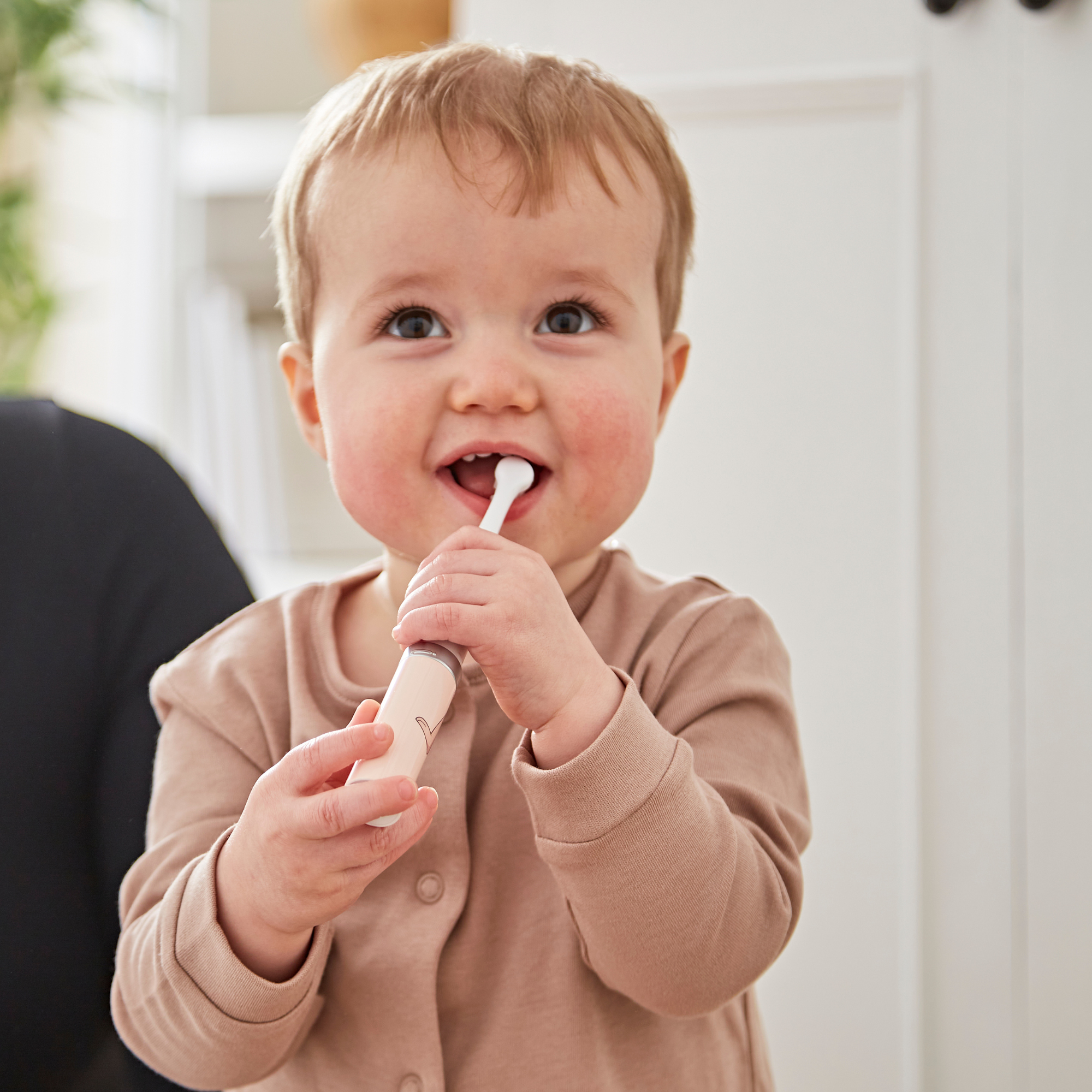 Baby Electric Sonic Toothbrush Dusty Pink