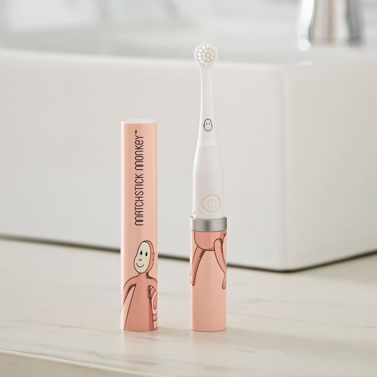 Baby Electric Sonic Toothbrush Dusty Pink