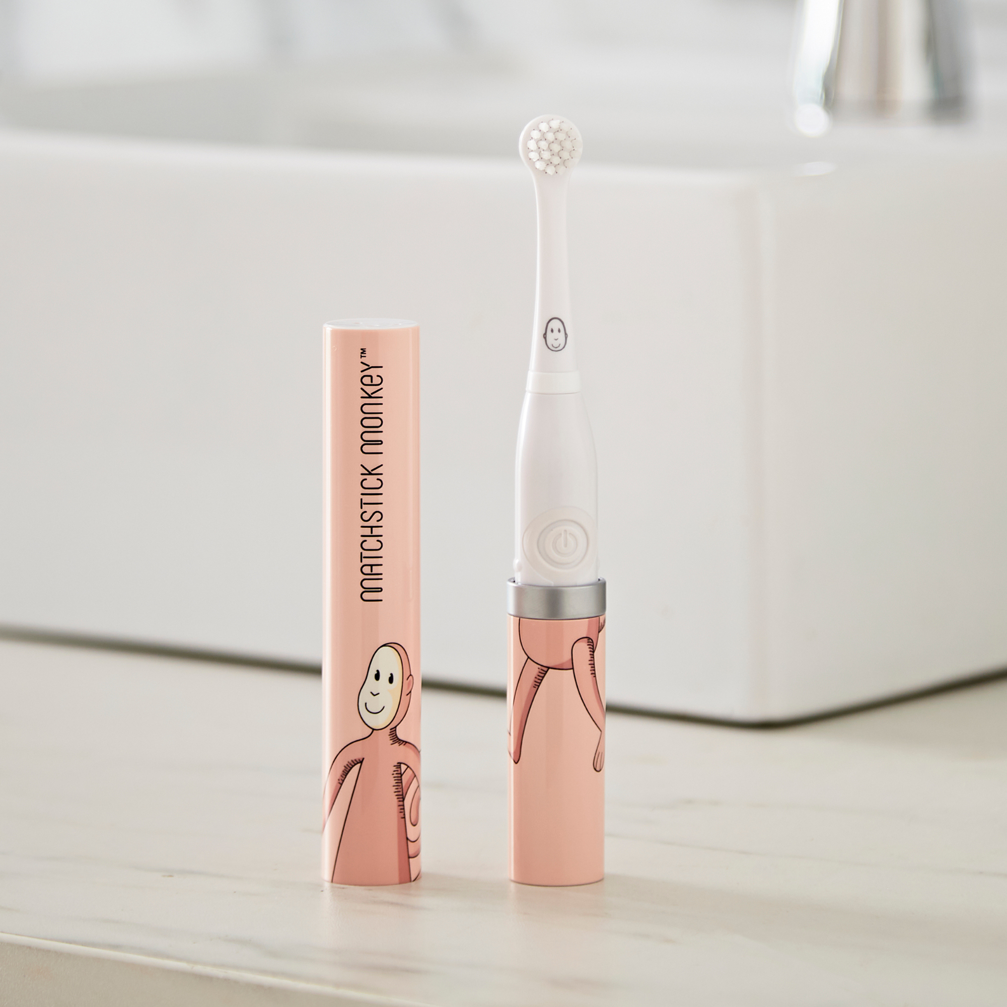 Baby Electric Sonic Toothbrush Dusty Pink