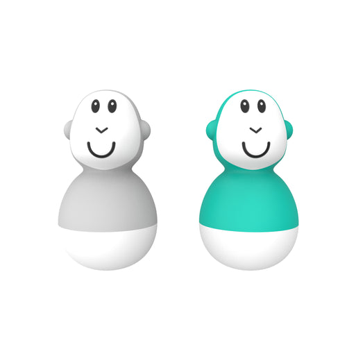 Cool Grey & Green Bathtime Wobblers