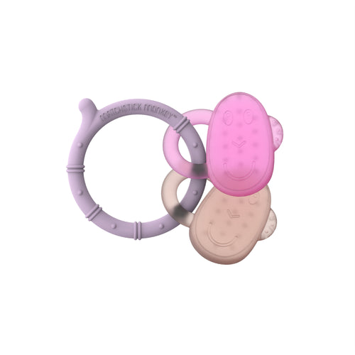 Lilac, Pink & Dusty Pink Cooling Teether