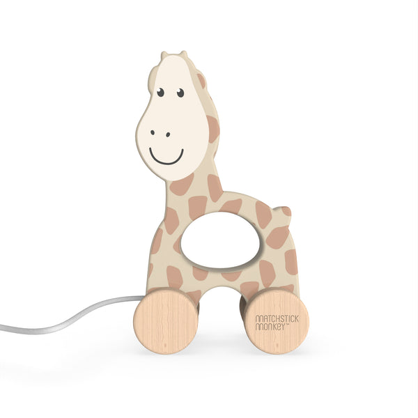 Wooden Pull Along Toy Giraffe
