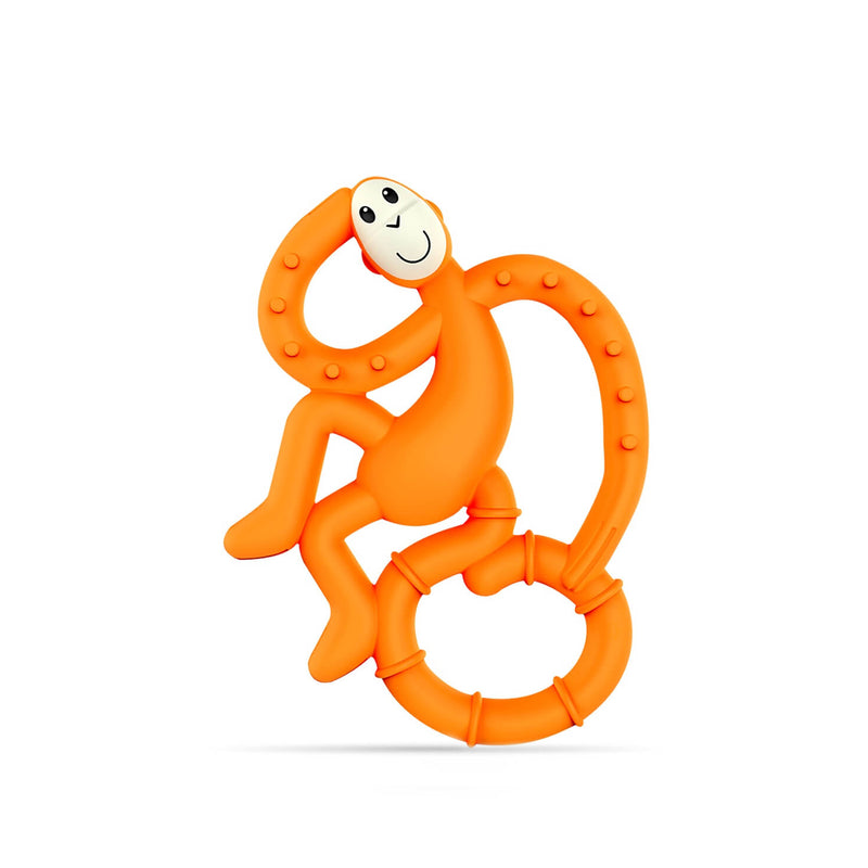 Mini Monkey Teether Animal Teething Toy Orange Matchstick