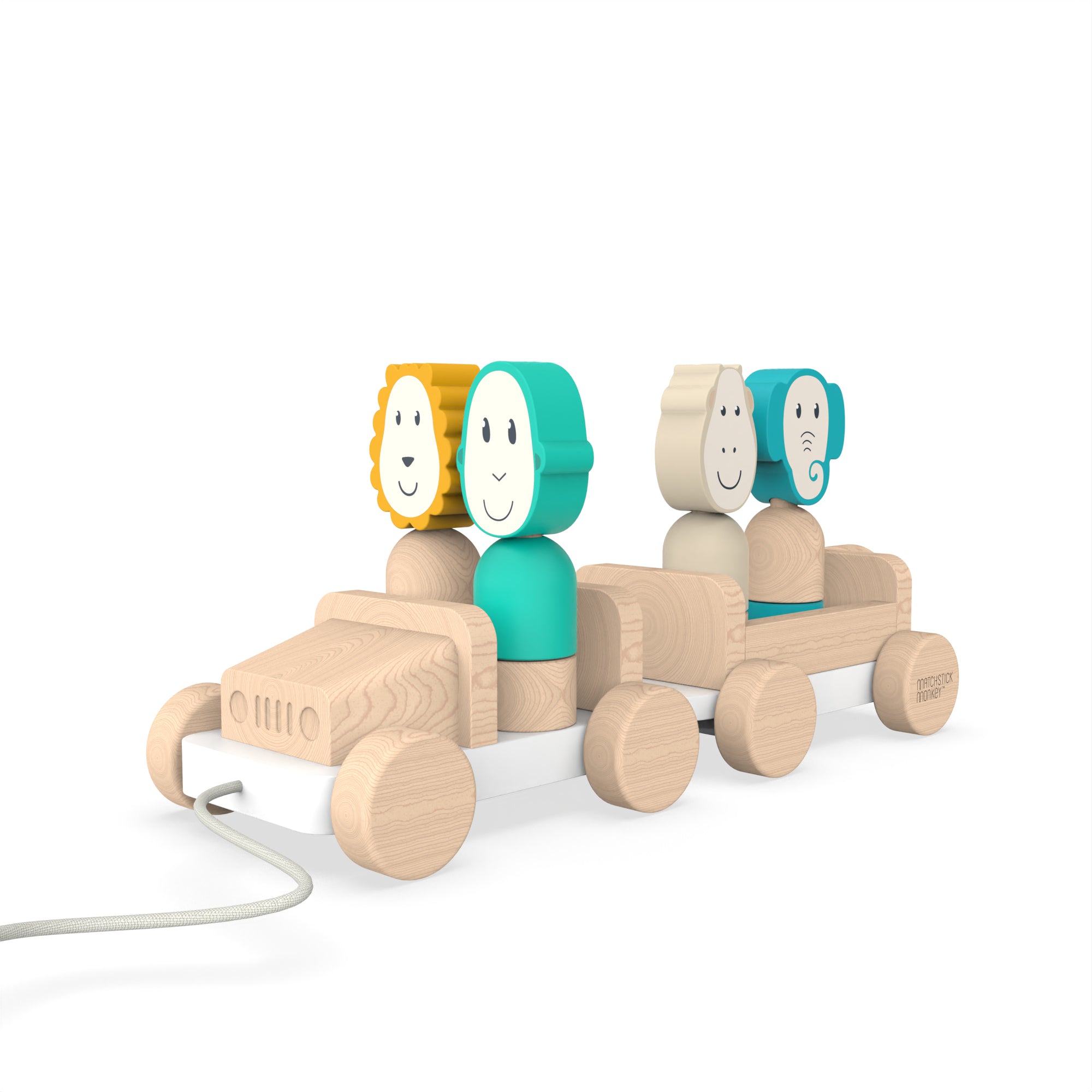 Wooden Safari Jeep Toy