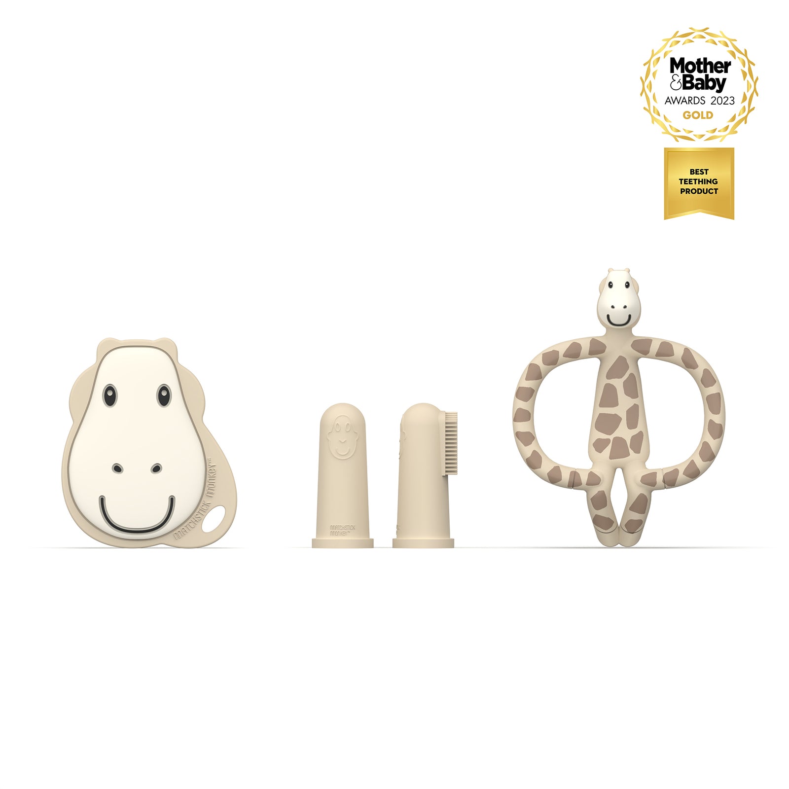 Teething Starter Set Gigi Giraffe Animal Teething Toys Matchstick Monkey Matchstick Monkey UK