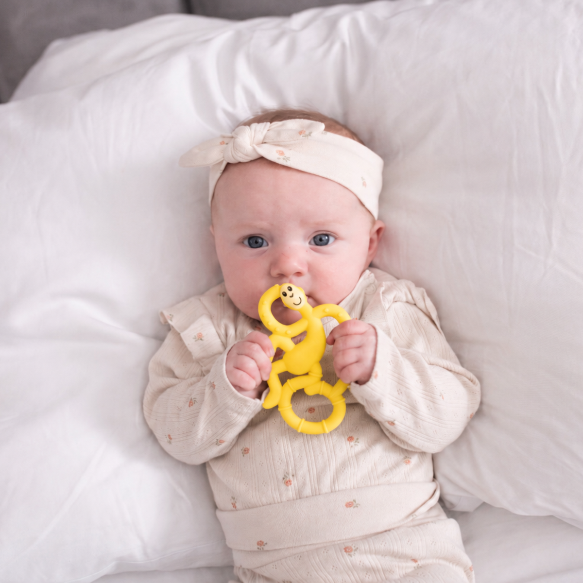 Yellow Mini Monkey Teether