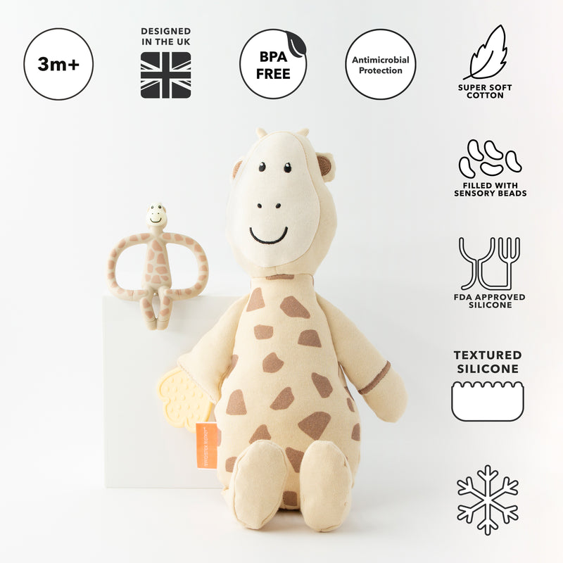 Sensory Teething Teddy Set - Giraffe