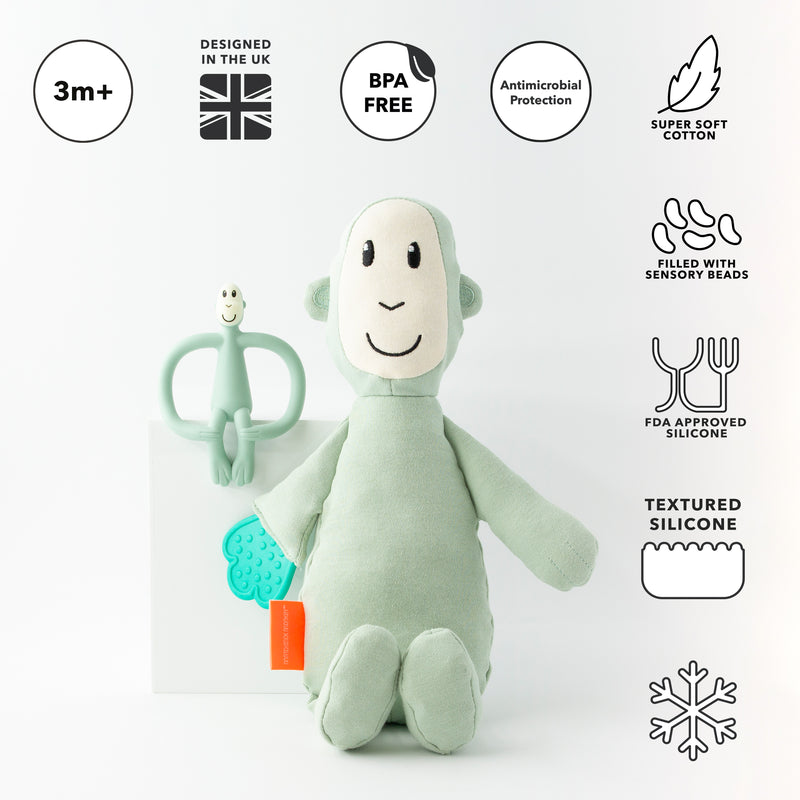 Sensory Teething Teddy Set - Monkey
