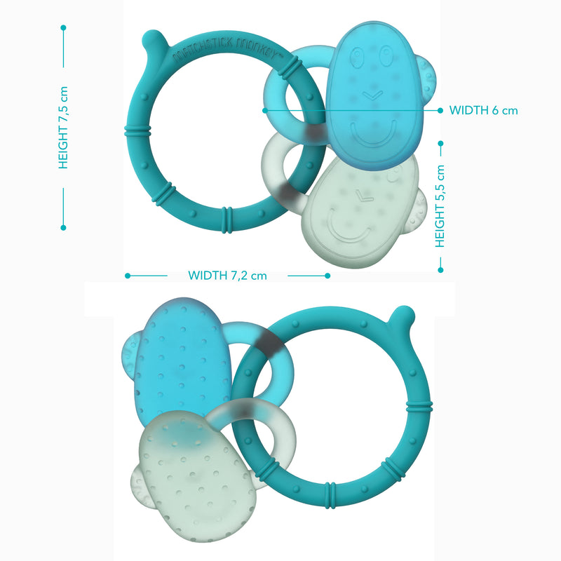Blue & Mint Green Cooling Teether