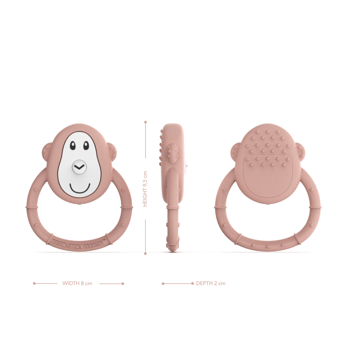 Dusty Pink Vibrating Teether