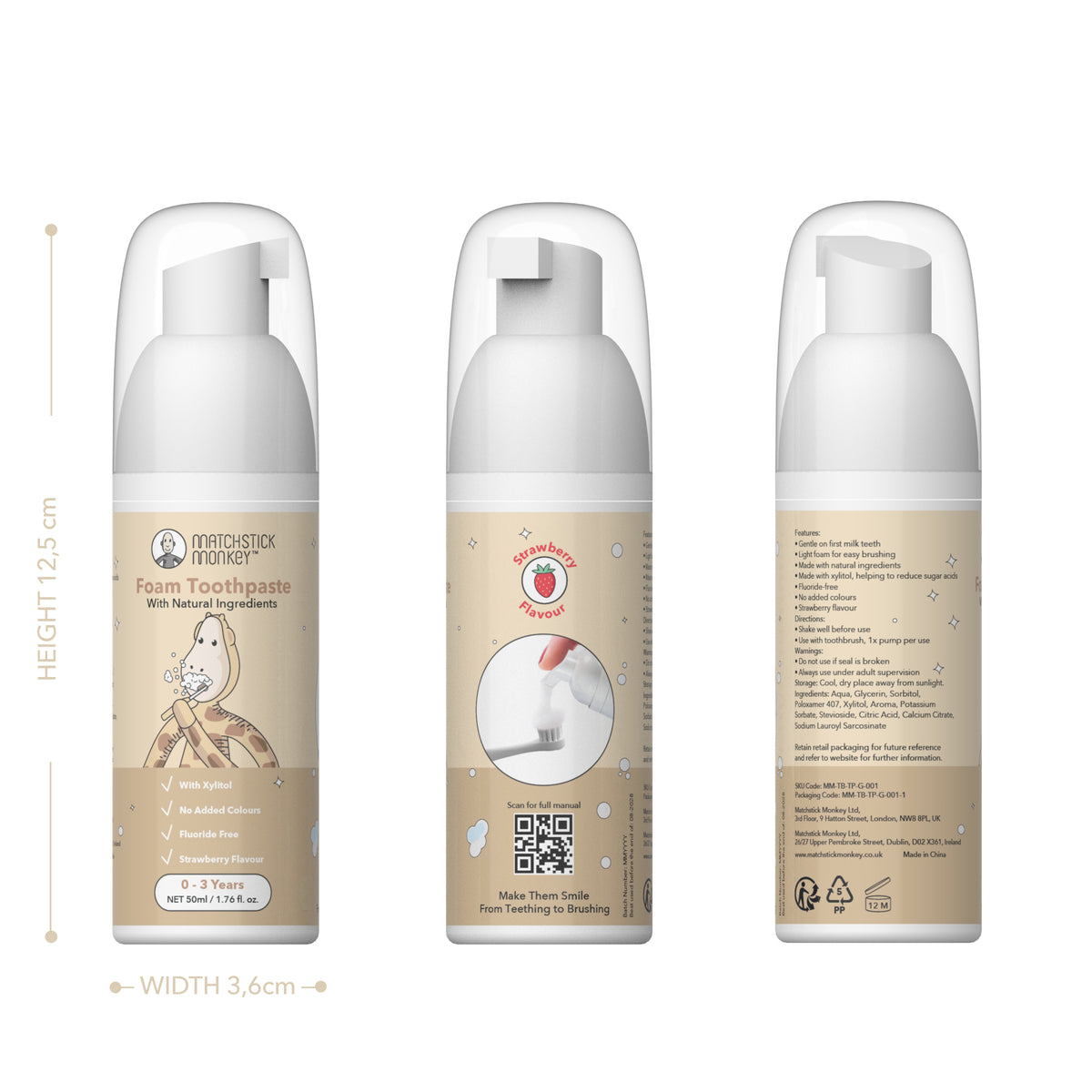 Foam Toothpaste - Giraffe