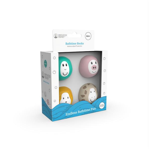Bathtime Rocks (Giraffe, Lion, Monkey & Pig)