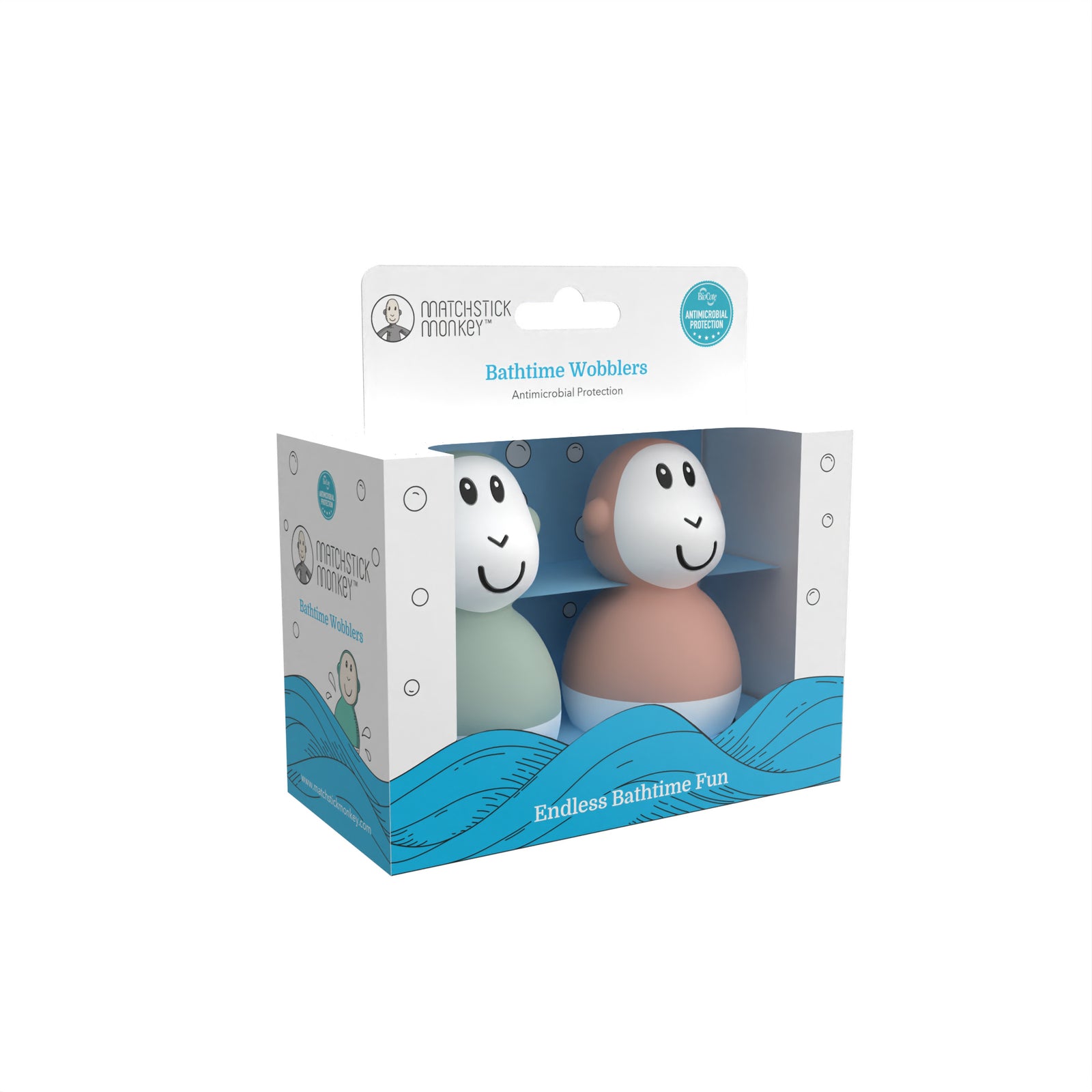 Mint Green & Dusty Pink Bathtime Wobblers