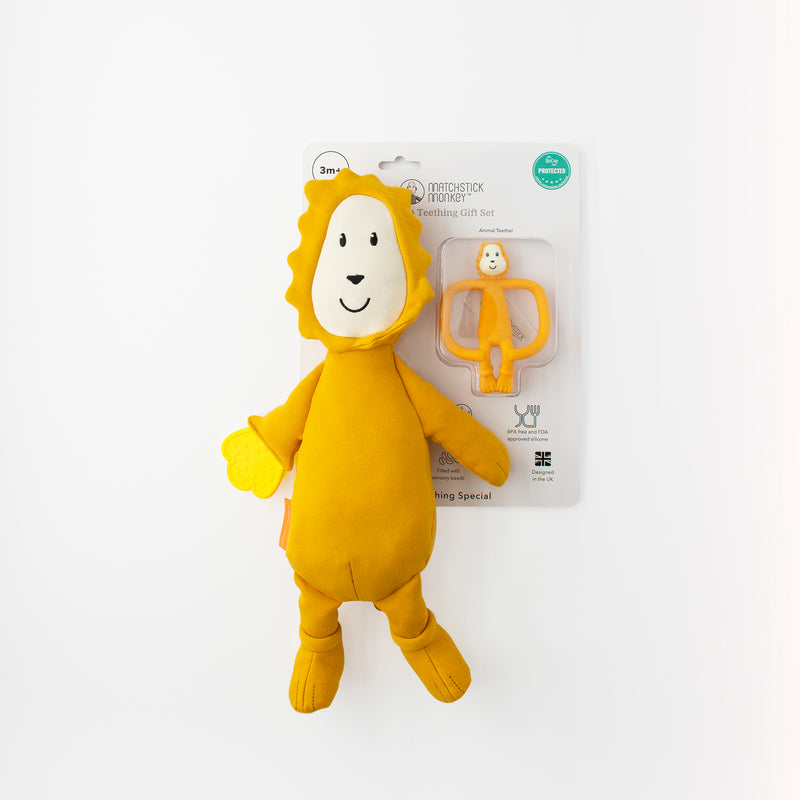 Sensory Teething Teddy Set - Lion