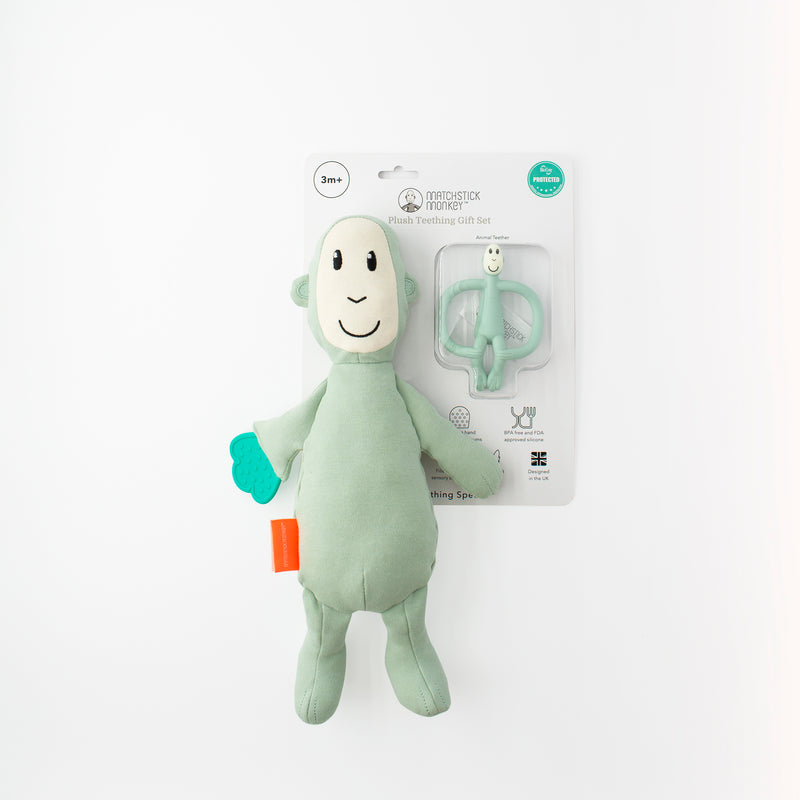 Sensory Teething Teddy Set - Monkey
