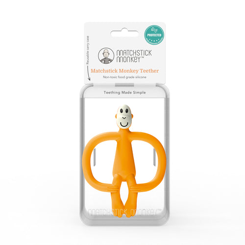 Orange Monkey Teether