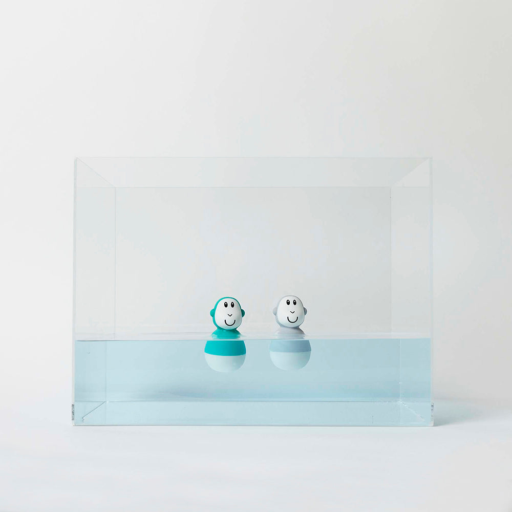 Cool Grey & Green Bathtime Wobblers