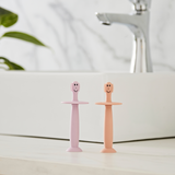 Dusty Pink and Lilac Training Toothbrush with Stopper