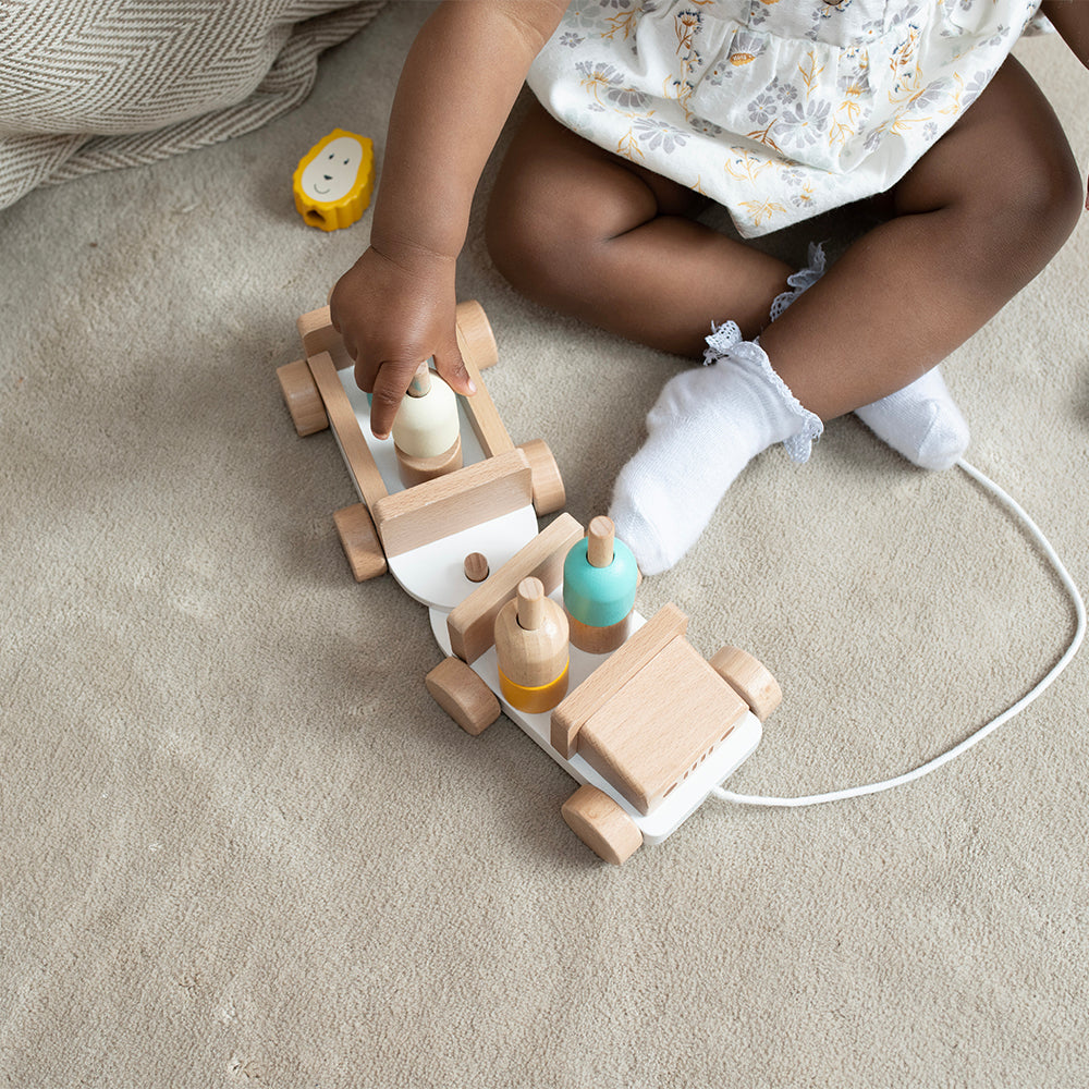 Wooden Safari Jeep Toy