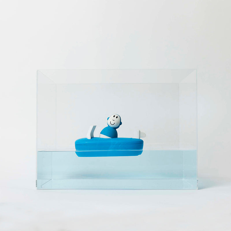 Bath Toy Boat Set - blue