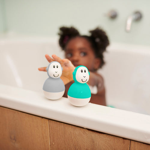 Cool Grey & Green Bathtime Wobblers