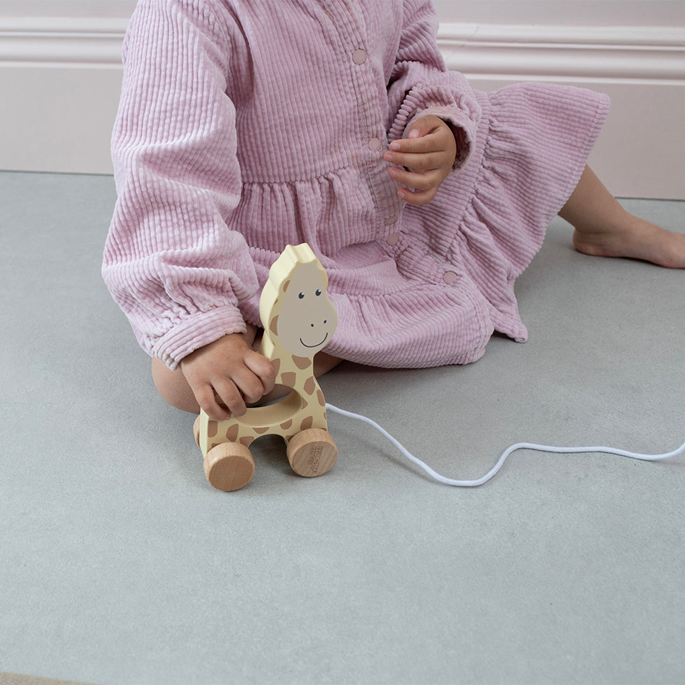 Wooden Pull Along Toy Giraffe