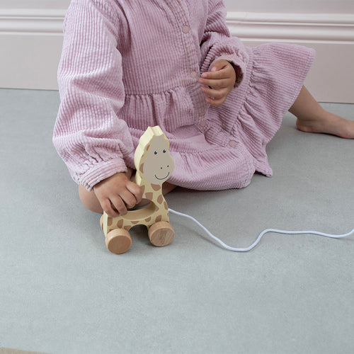 Wooden Pull Along Toy Giraffe
