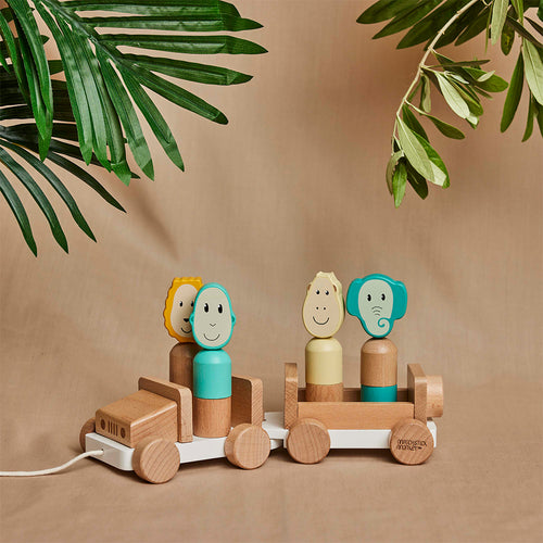 Wooden Safari Jeep Toy