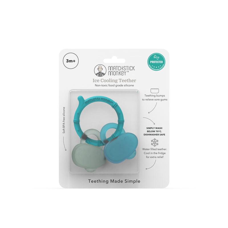 Blue & Mint Green Cooling Teether